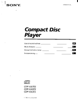Sony CDP-XA5ES - Owners Manual 